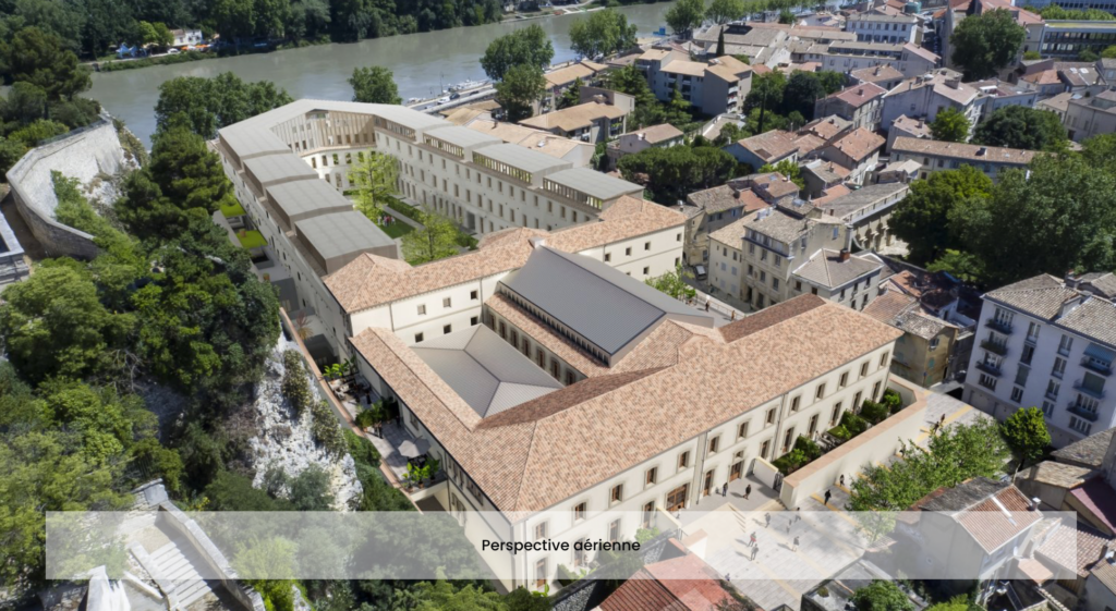 La Cour des Doms, Partie Sud à Avignon (84) – Loi Malraux