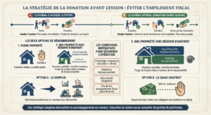 Donation avant cession d&rsquo;un immeuble : la stratégie pour transmettre sans subir la double taxation