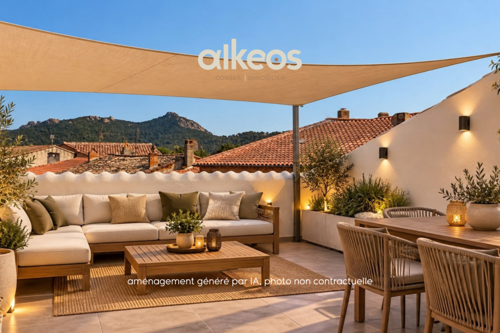 Maison de ville rénovée avec terrasse tropézienne et garage